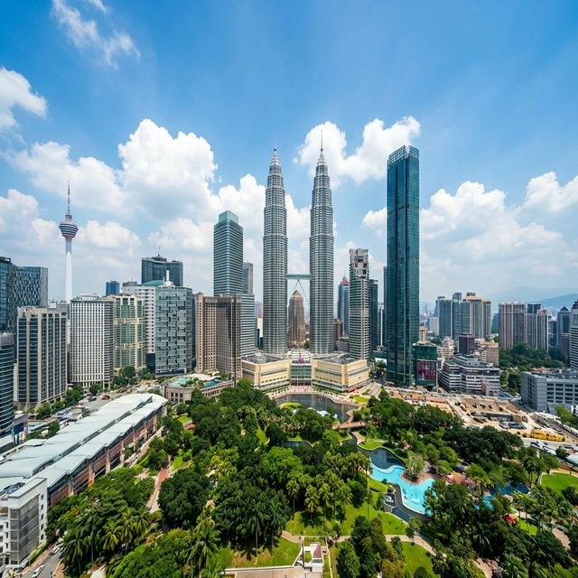 Kuala Lumpur Skyline with Petronas Towers